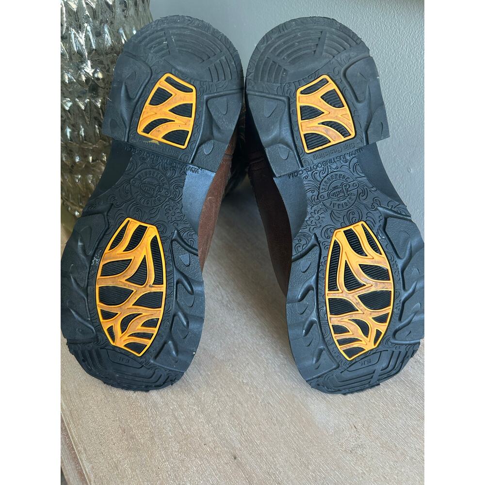 Justin gypsy women’s brown cowgirl steel toe waterproof boots size 6.5 - Picture 8 of 10